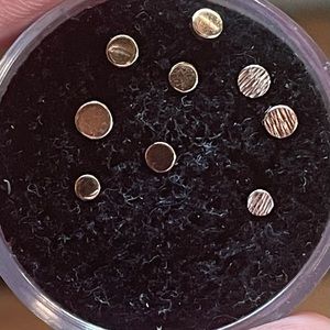 Genuine 14kt Gold Threadless Disc Collection